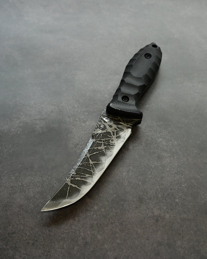 Kikuknives Shizugatake | OU-31 Steel × G-10 Black Handle | Kiku Matsuda Custom Knife