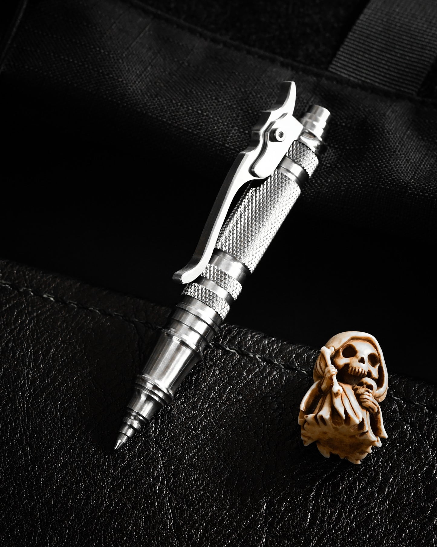 Hidetoshi Nakayama Mini  Stainless Steel Click Pen S  Handmade Mechanical Pen