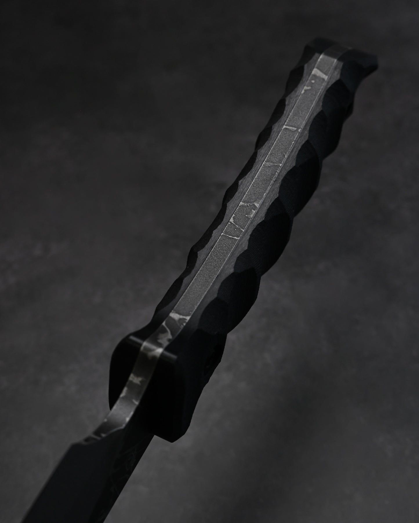 KIKUKNIVES HIEI W Rare Ginza Exhibition Edition – OU-31 Steel, Black G10 Handle, Personally Signed