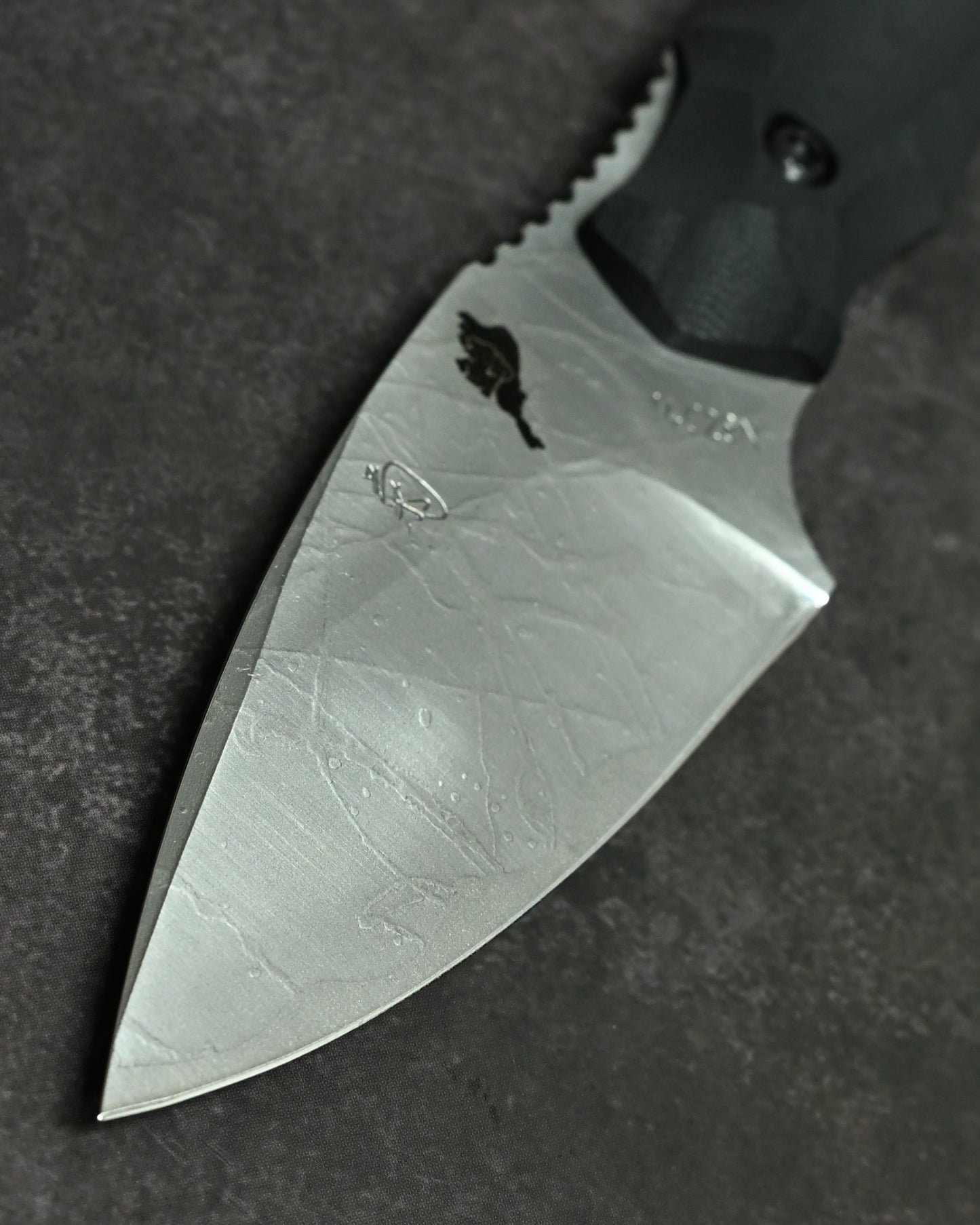 極稀少｜琵琶湖特別モデル｜松田菊男「湖風」｜14C28N アウトドア直刀｜G10ハンドル