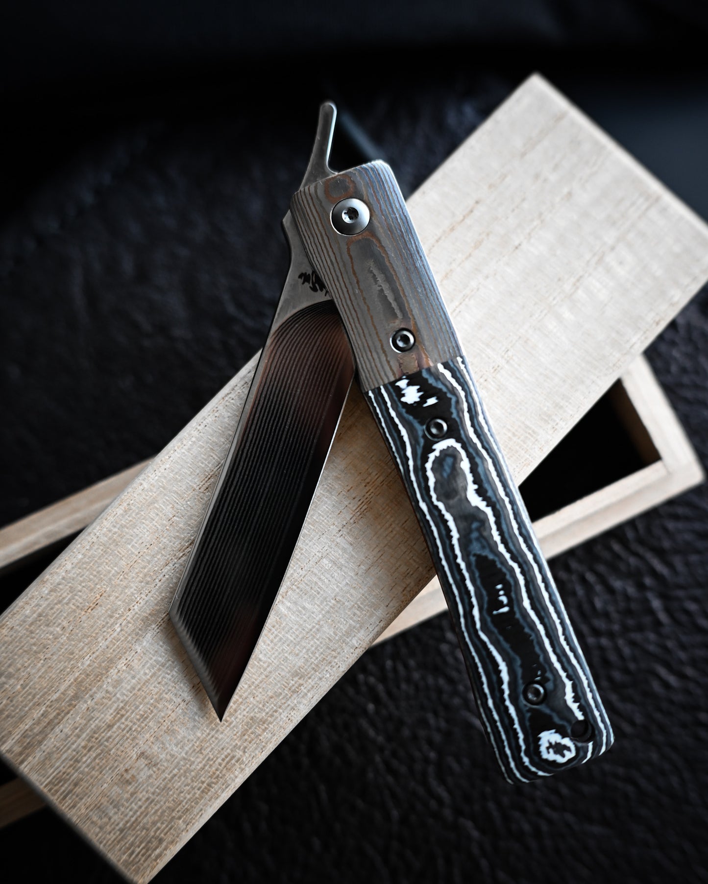 haoworks Eirou Atsumori Custom Folding Knife