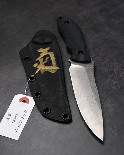希少 Kiku Knives 松田菊男 若草 フラット カスタムアウトドアナイフ M390ブレード