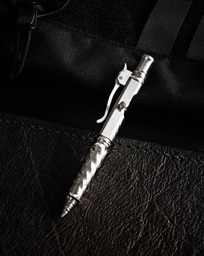 Hidetoshi Nakayama Custom Tactical Pen  Twist Pattern Body ＋Damascus Blade Head