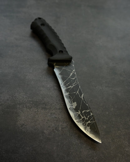Limited Edition｜Kiku Matsuda “Nebura”｜OU-31 Outdoor Fixed Blade｜150 mm Blade｜Black G10 Handle｜Handmade in Japan