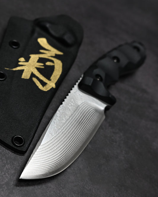 Kikuknives Kiku Matsuda Custom Knife “Suwa” Outdoor Knife – SPG-2 Steel