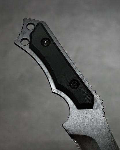 Black-One 日本製 固定刃ナイフ 松田菊男（松田昌之）作｜青紙スーパー鋼｜G10 ブラック