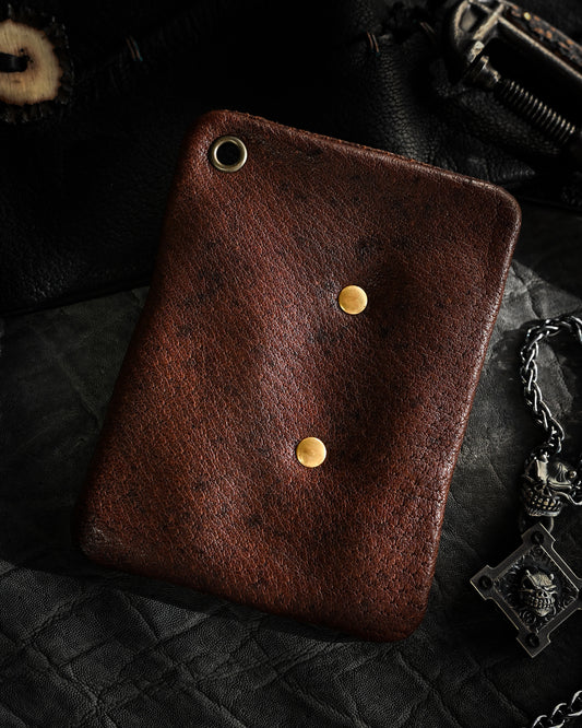 Made in Japan Wtopia × Etsurin × Sunizumi One-Off Custom 2-in-1 Knife / Tool Storage Pouch – Wild Boar Leather