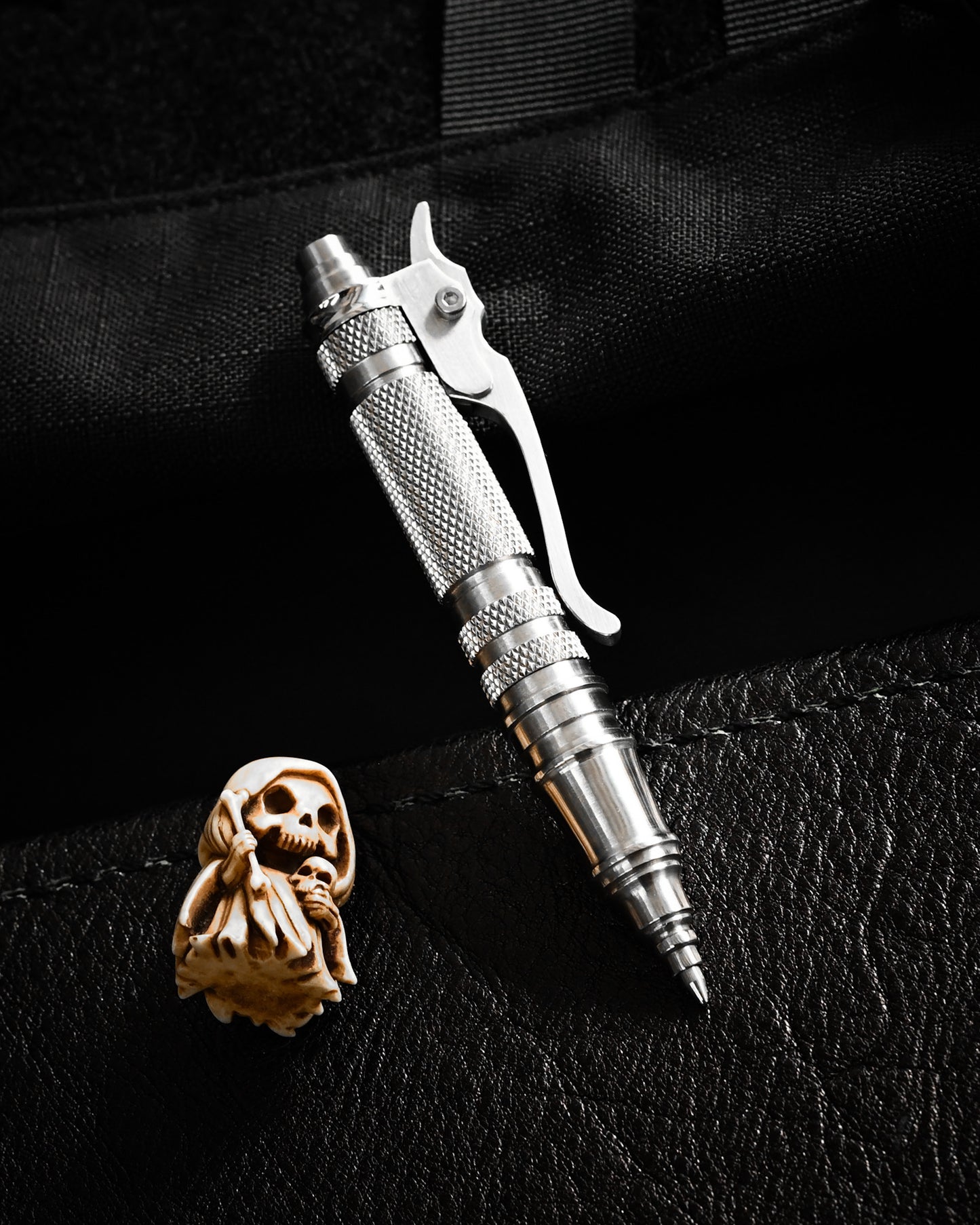 Hidetoshi Nakayama Mini  Stainless Steel Click Pen S  Handmade Mechanical Pen