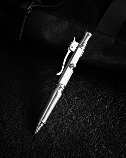 Hidetoshi Nakayama Custom Stainless Steel Bolt-Action Tactical Pen Knife