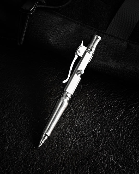 Hidetoshi Nakayama Custom Stainless Steel Bolt-Action Tactical Pen Knife