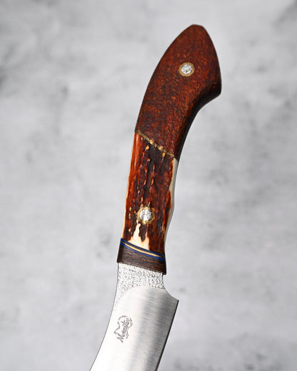 Japan Made Yoshio Sugiyama Handmade VG10 Chef Knife｜Deer Antler & Rosewood Handle