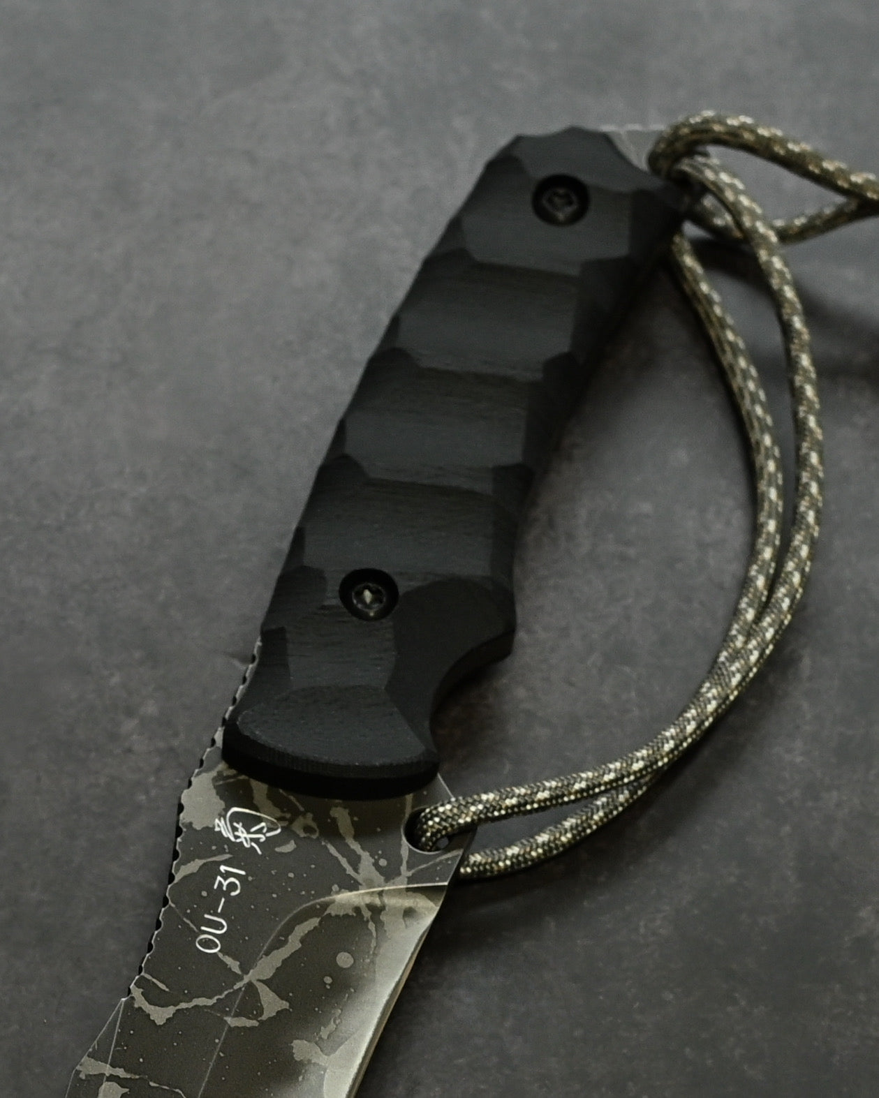 Kiku Knives King Fisher II by Kiku Matsuda｜OU-31 Tool Steel Outdoor Camping Fixed Blade｜Black G10 Handle｜Handmade in Japan