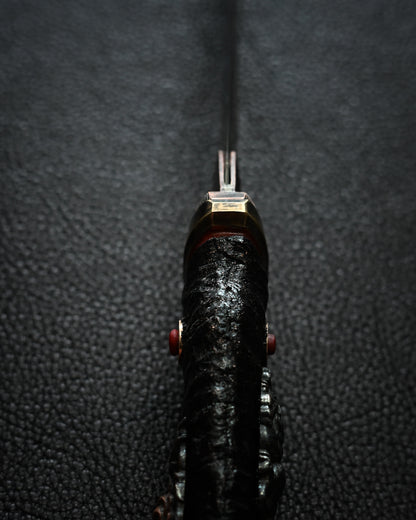 Yukio Nibu – One-Off Custom Knife No. R8-7 Reclaimed Japanese Sword Fragment Carbon Steel