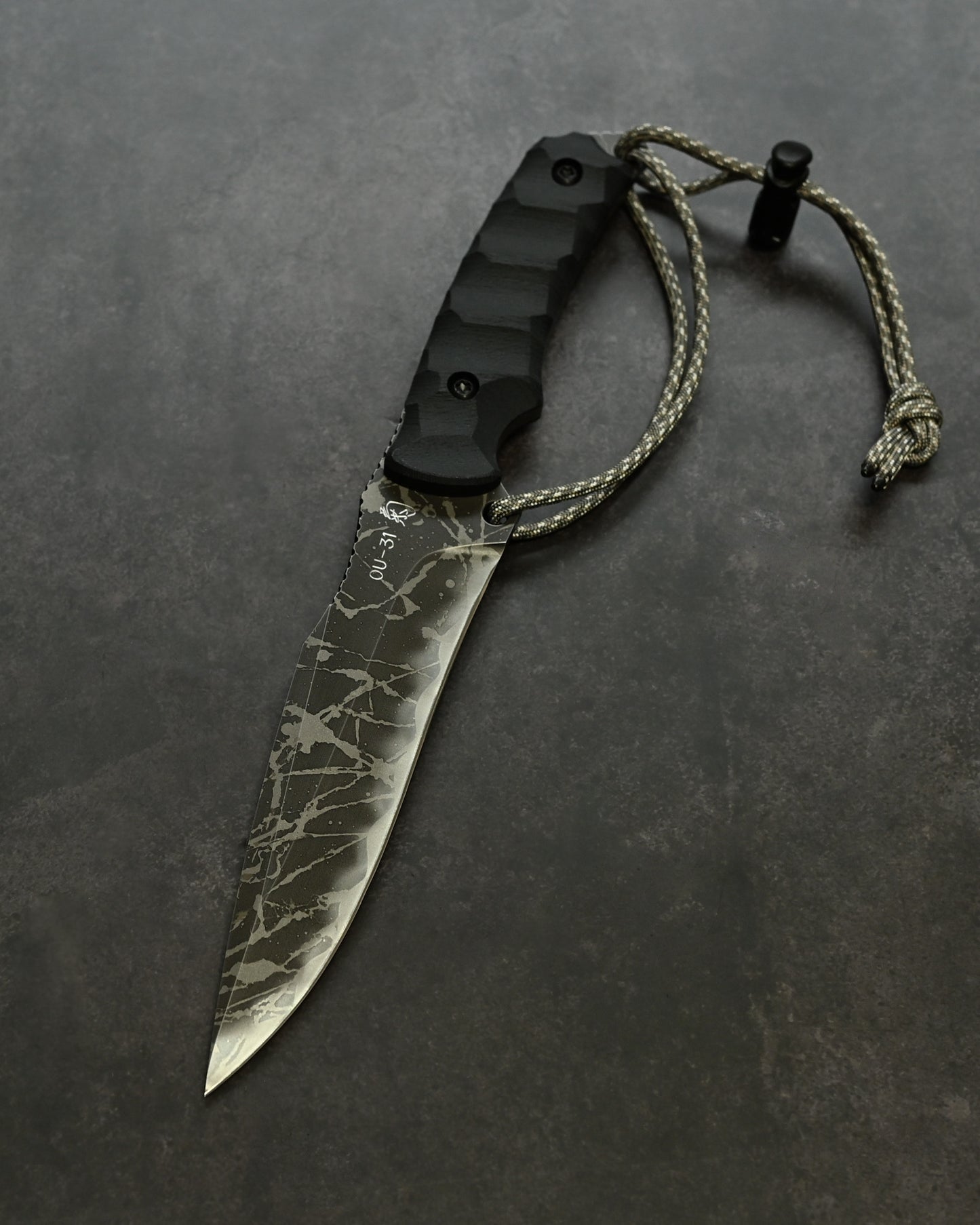 Kiku Knives King Fisher II by Kiku Matsuda｜OU-31 Tool Steel Outdoor Camping Fixed Blade｜Black G10 Handle｜Handmade in Japan