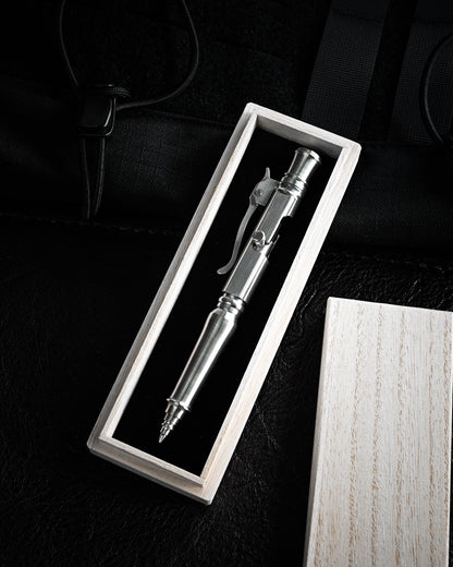 Hidetoshi Nakayama Custom Stainless Steel Bolt-Action Tactical Pen Knife
