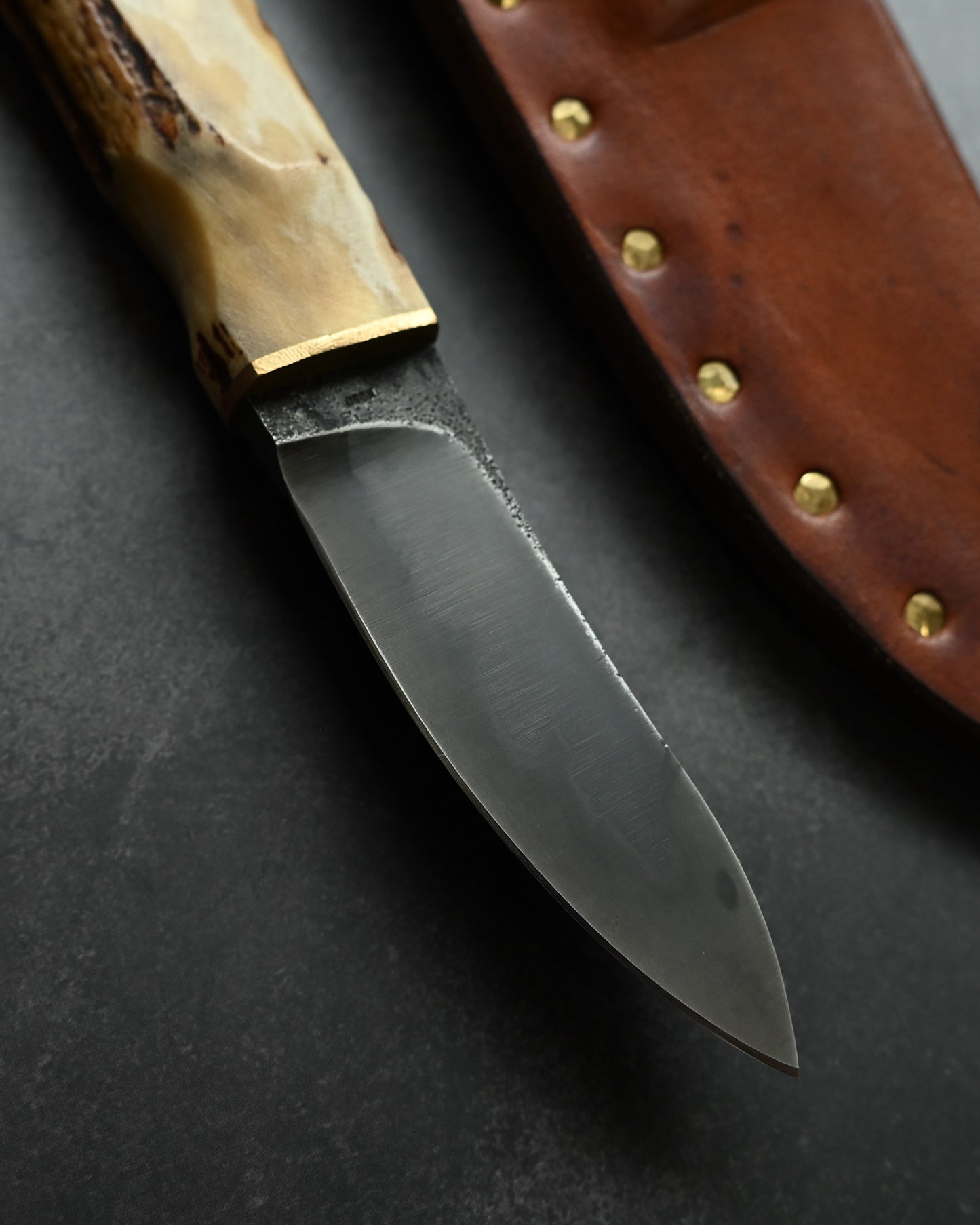 Wtopia Hunting Knife (Semi Skinner) – K990 Hamon Handmade Knife, Made in Japan