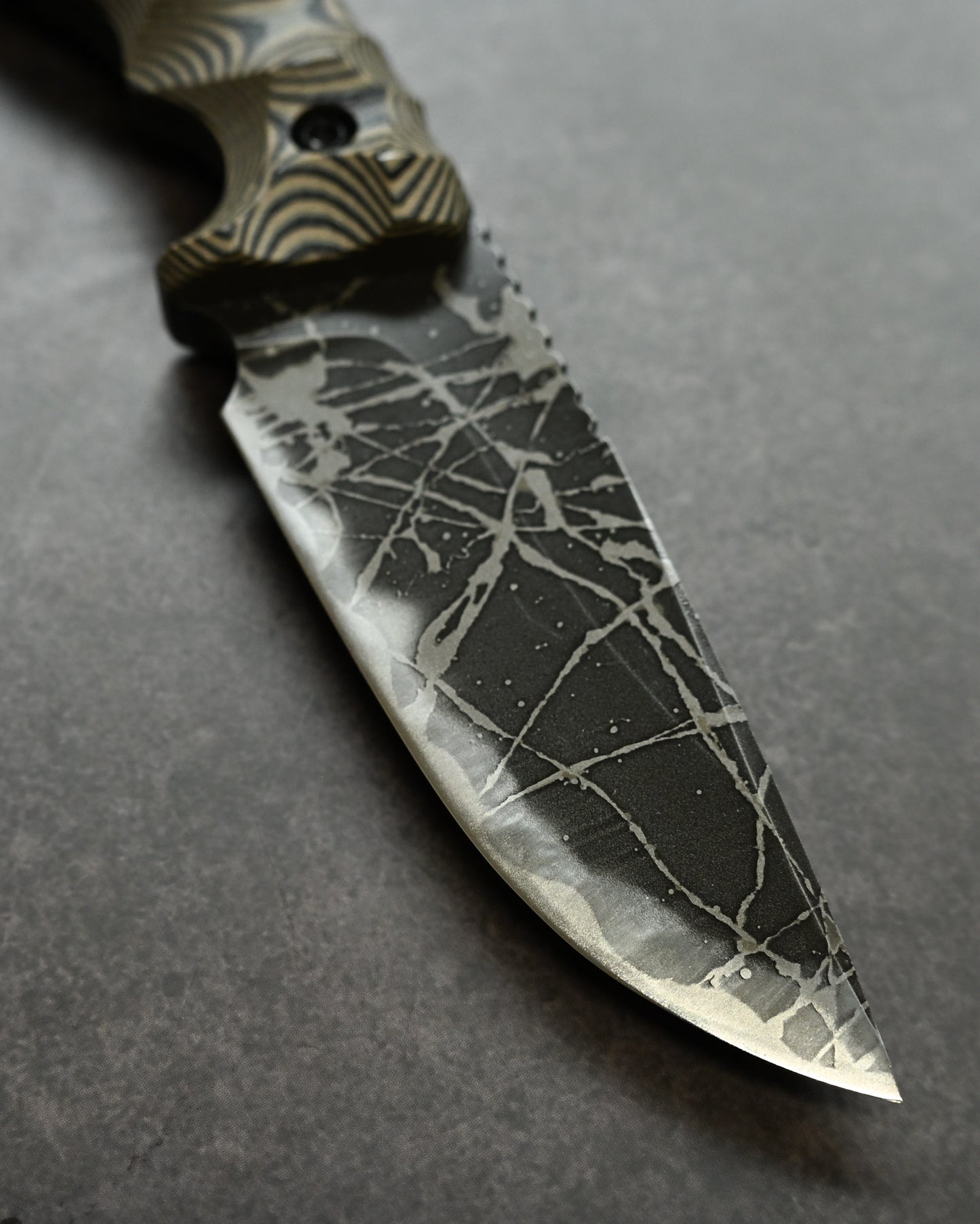 Kikuknives Suwa (諏訪 / スワ) | OU-31 Steel × G-10 Layered Handle | Kiku Matsuda Custom Knife