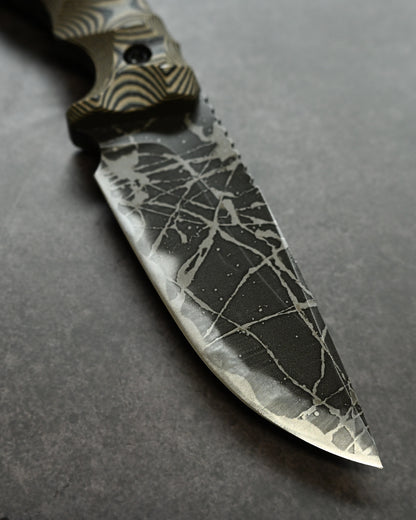 Kikuknives Suwa (諏訪 / スワ) | OU-31 Steel × G-10 Layered Handle | Kiku Matsuda Custom Knife