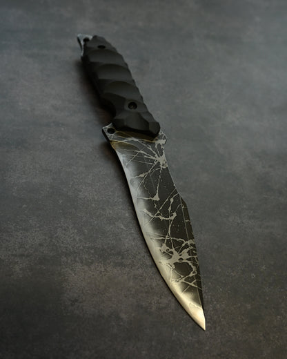 Limited Edition｜Kiku Matsuda “Hien”｜OU-31 Outdoor Fixed Blade｜173mm Blade｜Black G10 Handle｜Handmade in Japan
