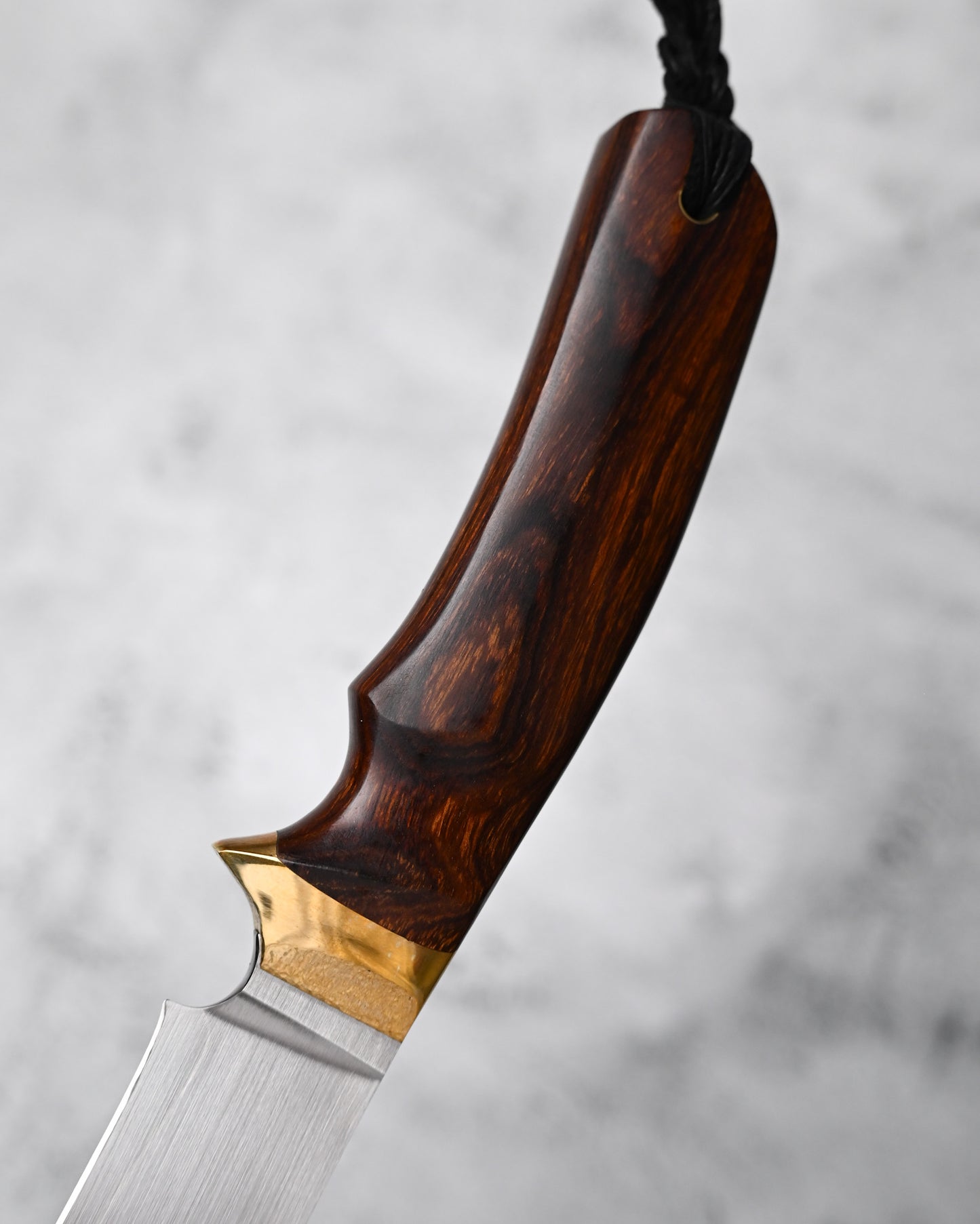 Japan Made Hiroshi Saito Handmade VG10 Outdoor Knife｜Desert Ironwood Handle｜Vegetable-Tanned Leather Sheath