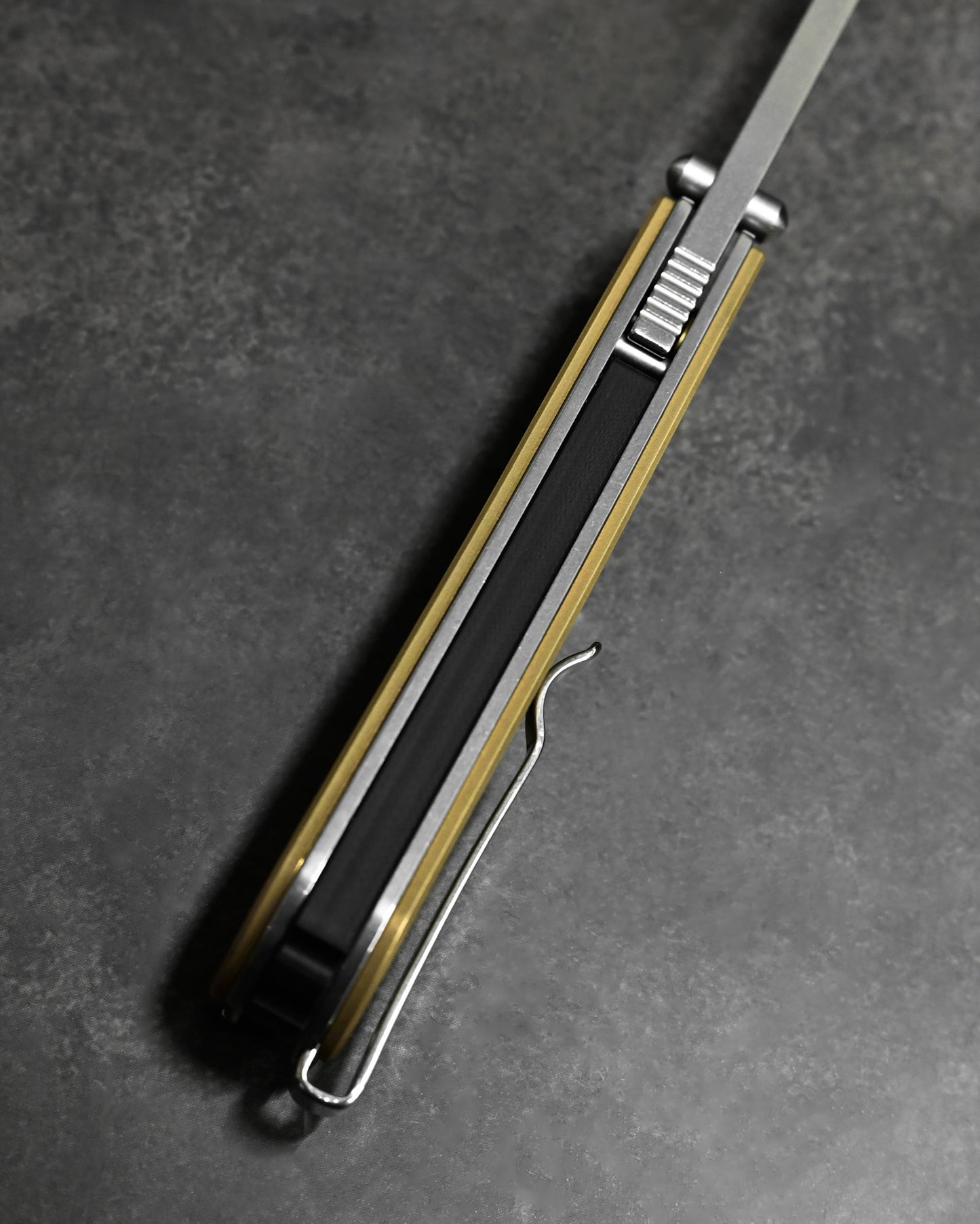 NUKNIVES T33 Multi-Functional Folding Screwdriver – Brass Handle (Includes EDC Pouch)