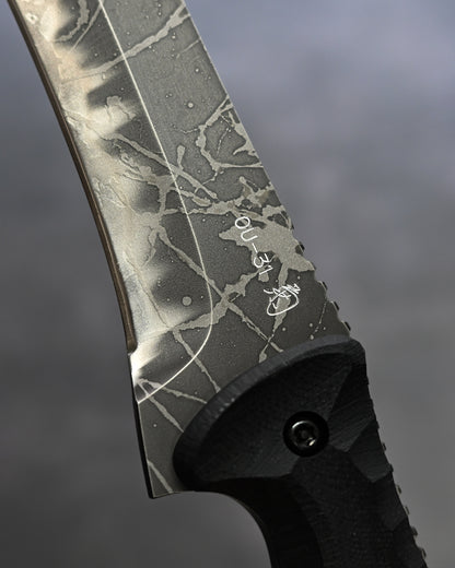 松田菊男作「銀龍」 OU-31鋼材・G10ハンドル 極めて希少・極厚ブレード仕様