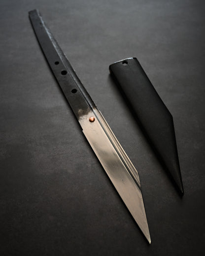 Yukio Nibu One-Off Custom Knife R8-15 – Reclaimed Kamakura-Period Tachi Fragment