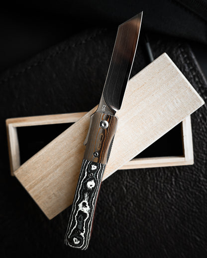 haoworks Eirou Atsumori Custom Folding Knife