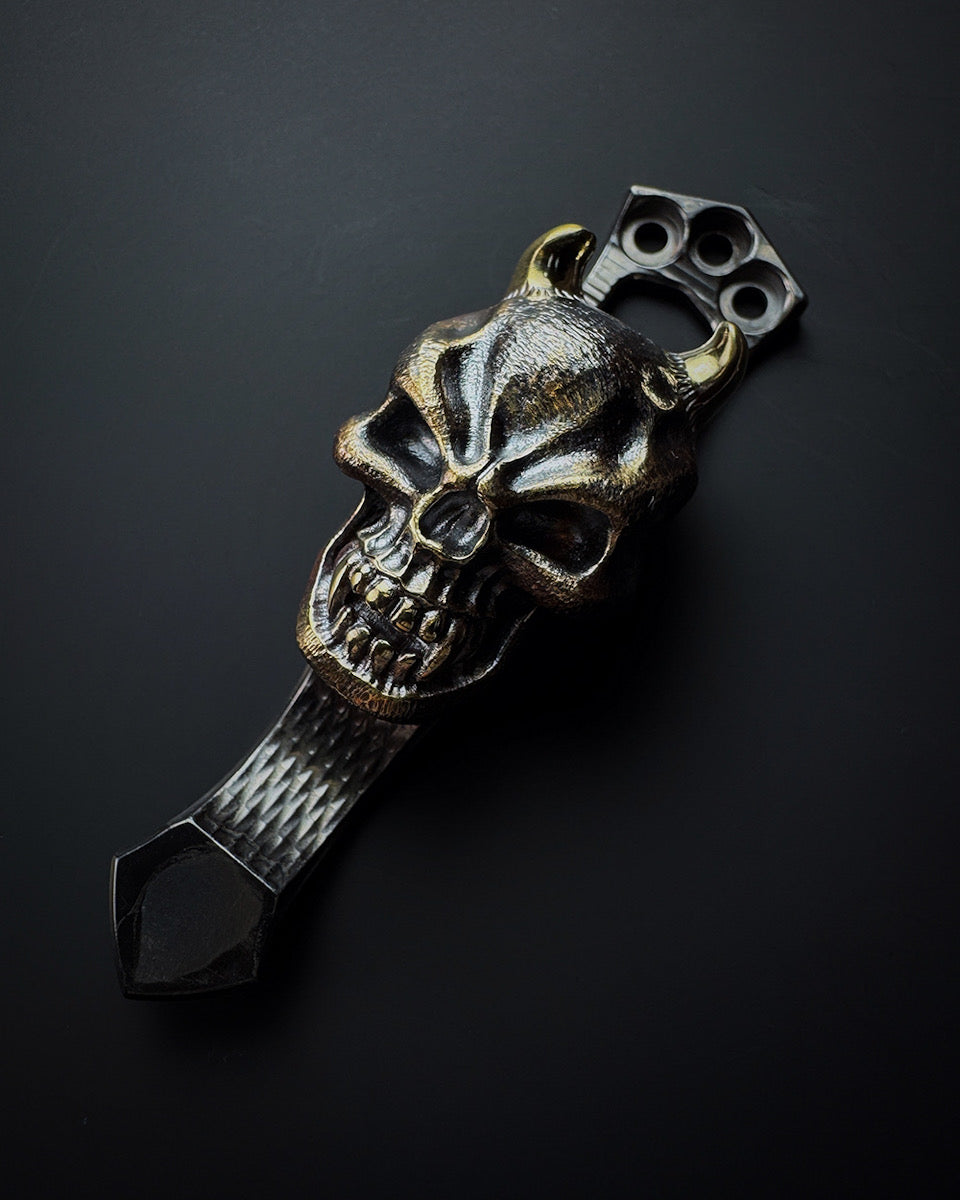 Steel Flame x Ti2 Design-- 3 Hole Bronze Hannya Clip