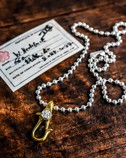 Made in Japan - Wtopia Works Handmade 925 Silver Chain with Brass and Silver Hook