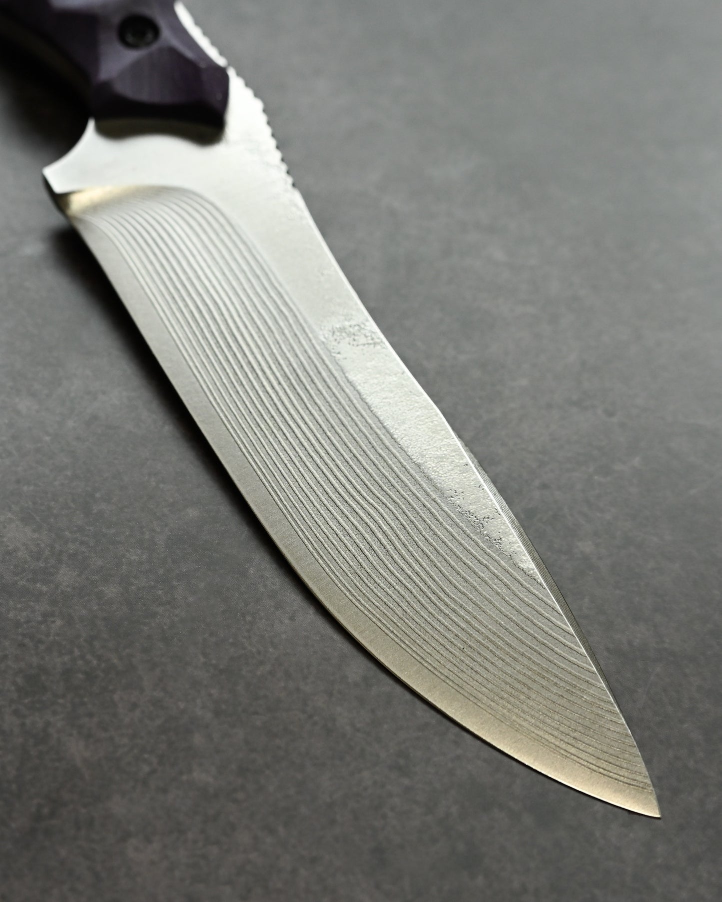 Kikuknives Badger | SPG-2 × Purple G10 | Masayuki Custom Knife [KIKU-BAG]