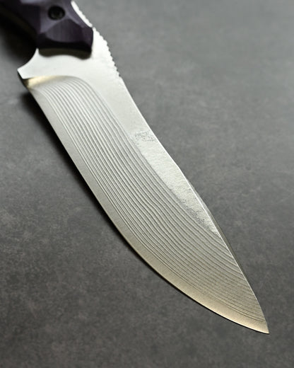 Kikuknives Badger | SPG-2 × Purple G10 | Masayuki Custom Knife [KIKU-BAG]