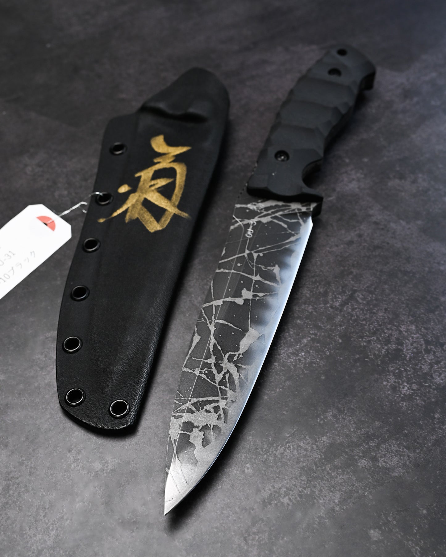 Rare Kiku Knives by Kikuo Matsuda Yukikaze　Custom Outdoor Knife OU-31 Blade