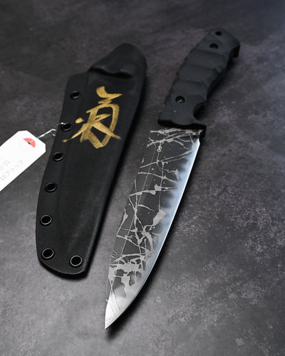 Rare Kiku Knives by Kikuo Matsuda Yukikaze　Custom Outdoor Knife OU-31 Blade