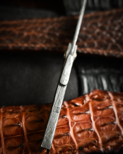 Masayuki Tashiro S7110 Forged Dragon Scale Damascus Higonokami EDC Custom Folding Knife