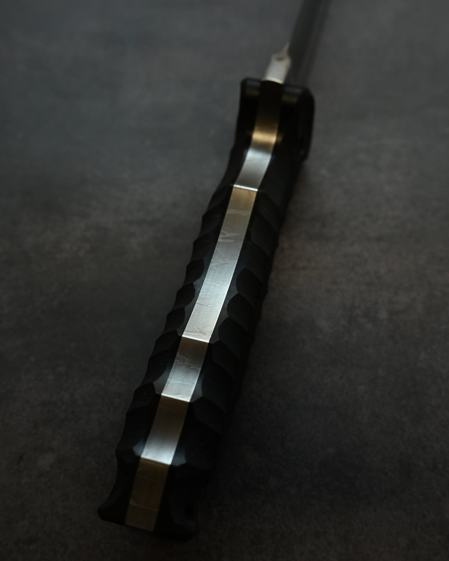 松田菊男 Kiku Knives “Silver Dragon（シルバードラゴン）”｜OU-31 工具鋼 × ブラックG10ハンドル｜超大型タクティカル直刀｜日本製ハンドメイド