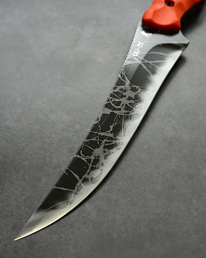 Kikuknives Akashoubin  | OU-31 × Orange G10 | Kiku Matsuda Custom Knife