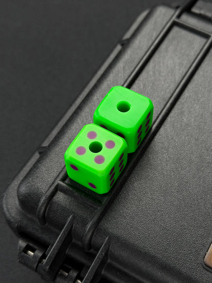 ハンドメイド 蓄光ダイス 2個セット 20mm｜EDC コレクション