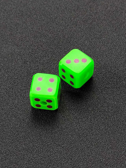 ハンドメイド 蓄光ダイス 2個セット 20mm｜EDC コレクション