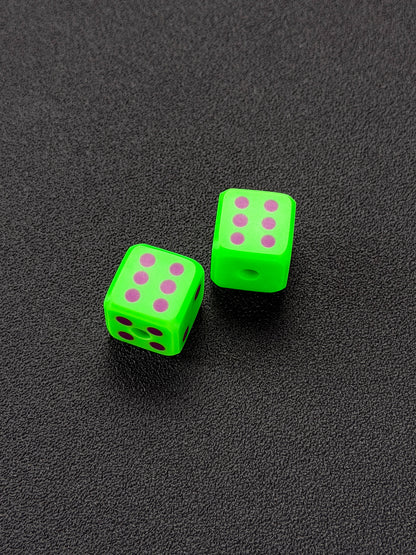 ハンドメイド 蓄光ダイス 2個セット 20mm｜EDC コレクション
