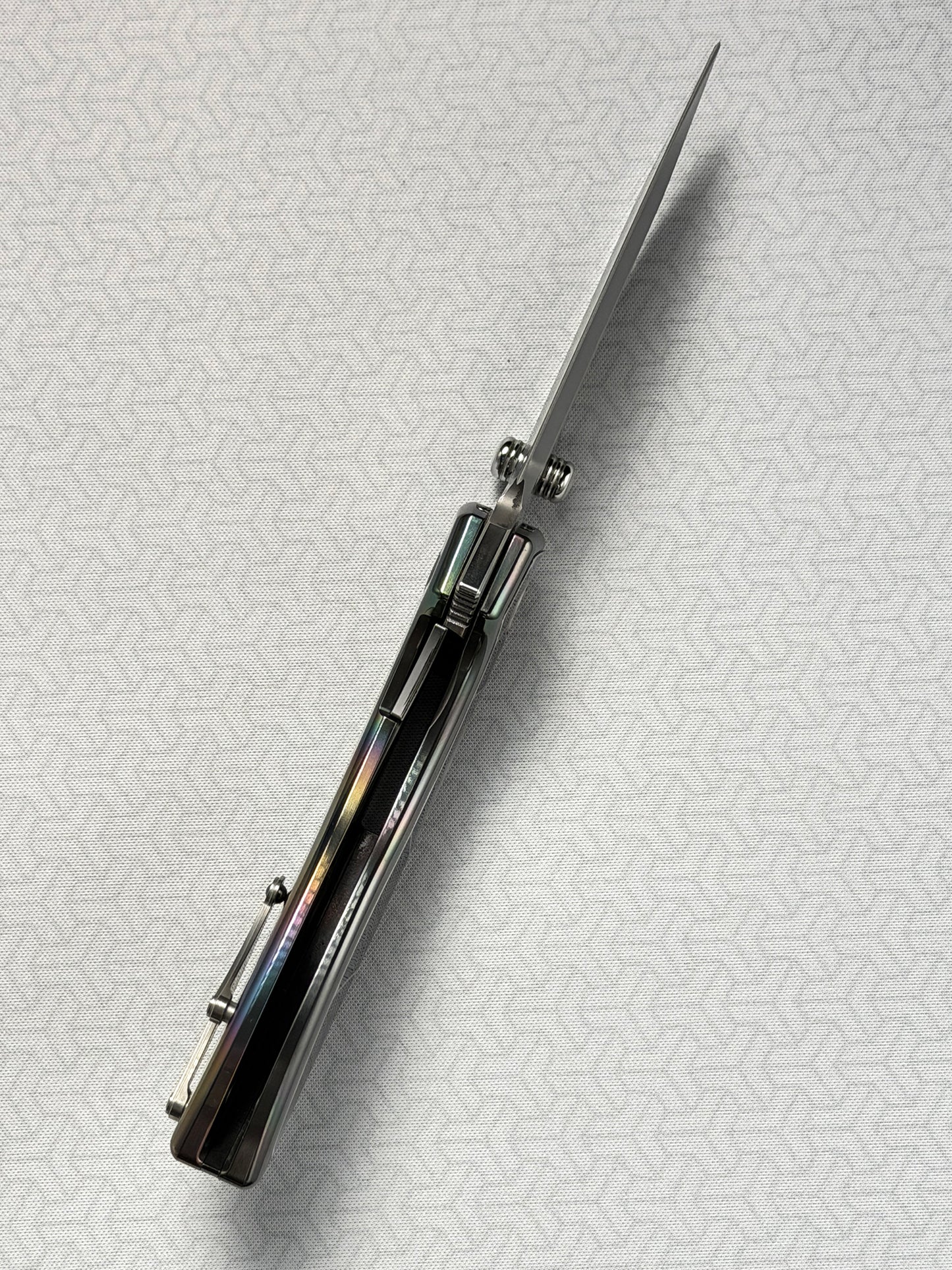 Infinite Charlie Knives Sea Bream Custom Knife M390 Blade Deep-Sea Mother-of-Pearl Handle