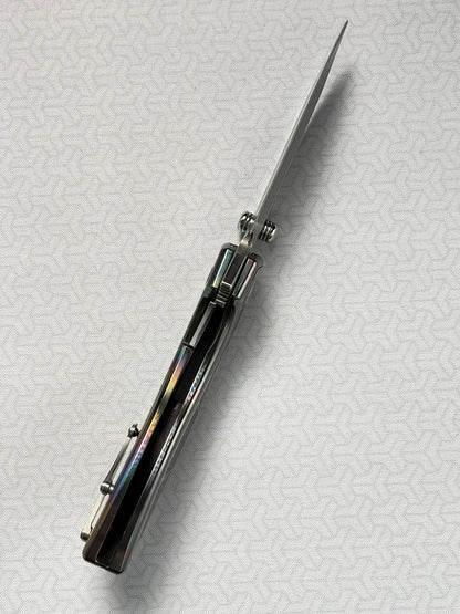 Infinite Charlie Knives Sea Bream Custom Knife M390 Blade Deep-Sea Mother-of-Pearl Handle