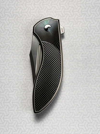Eclipse Folding Knife｜Titanium Integral Handle｜M390 Blade｜Custom Handmade EDC