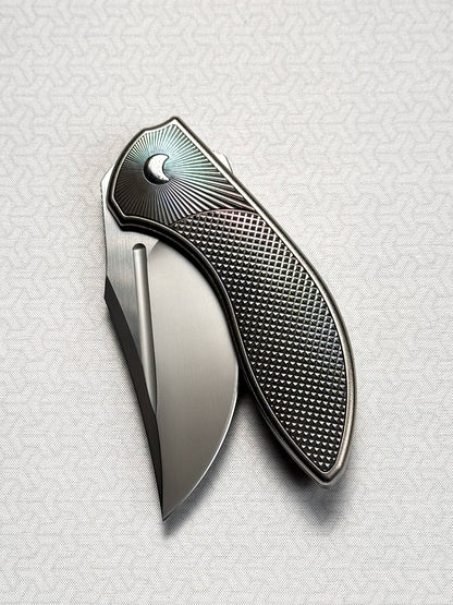 Eclipse Folding Knife｜Titanium Integral Handle｜M390 Blade｜Custom Handmade EDC