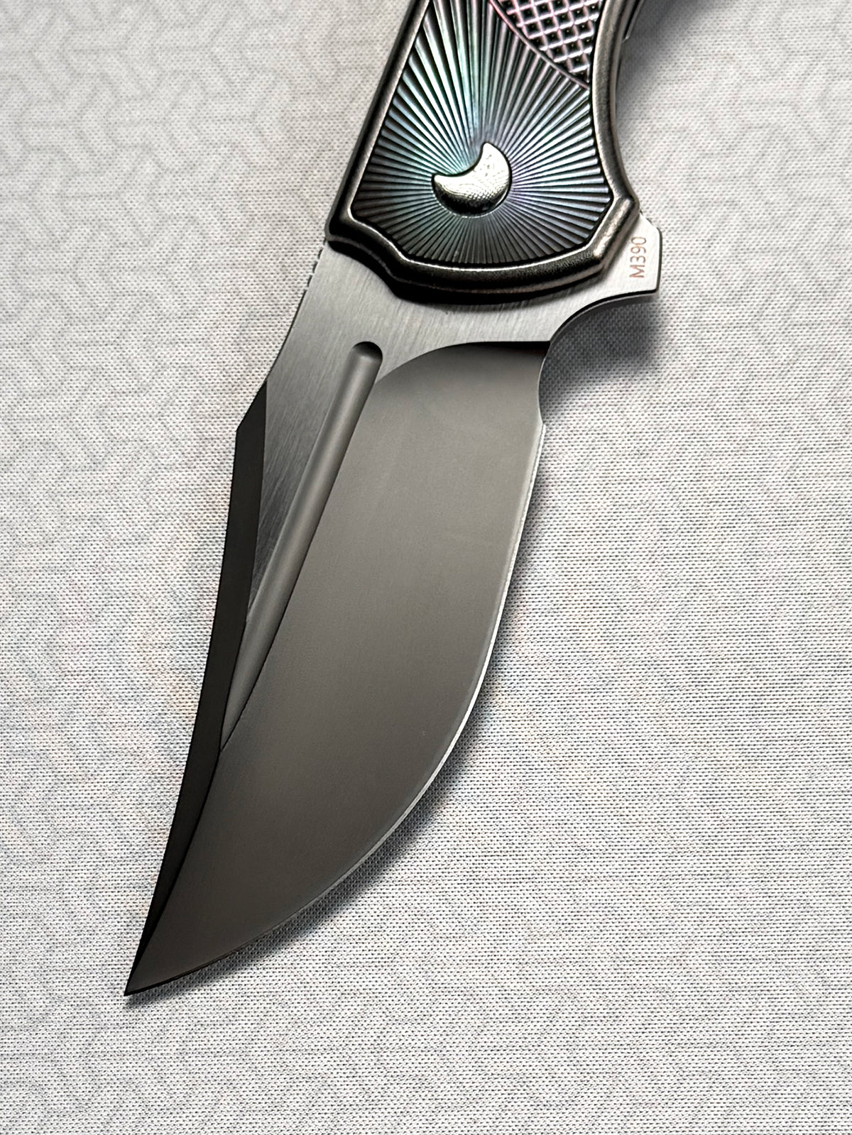Eclipse Folding Knife｜Titanium Integral Handle｜M390 Blade｜Custom Handmade EDC