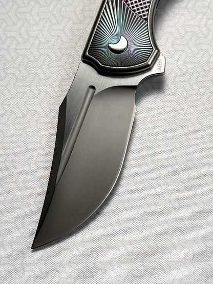 Eclipse Folding Knife｜Titanium Integral Handle｜M390 Blade｜Custom Handmade EDC