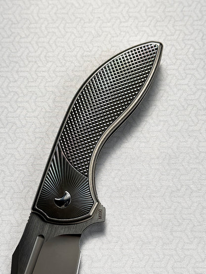 Eclipse Folding Knife｜Titanium Integral Handle｜M390 Blade｜Custom Handmade EDC