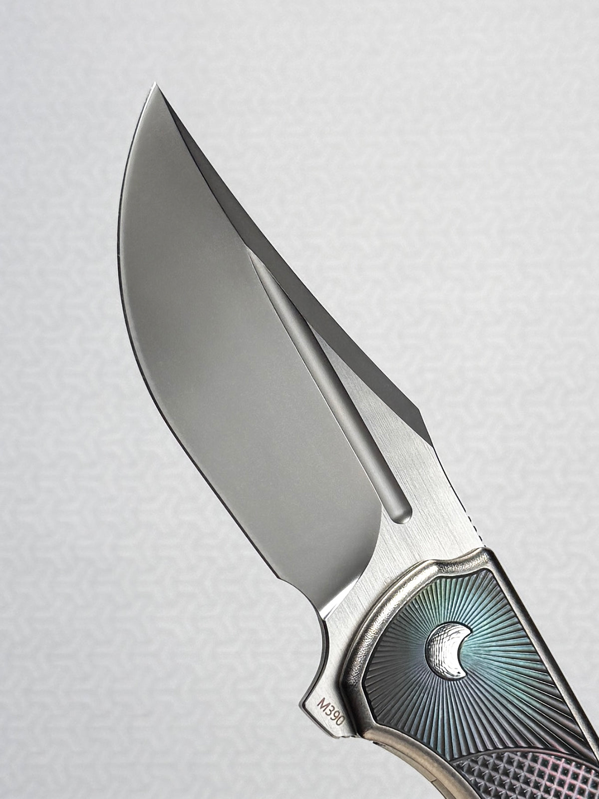 Eclipse Folding Knife｜Titanium Integral Handle｜M390 Blade｜Custom Handmade EDC