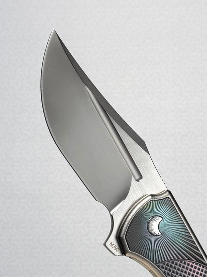 Eclipse Folding Knife｜Titanium Integral Handle｜M390 Blade｜Custom Handmade EDC