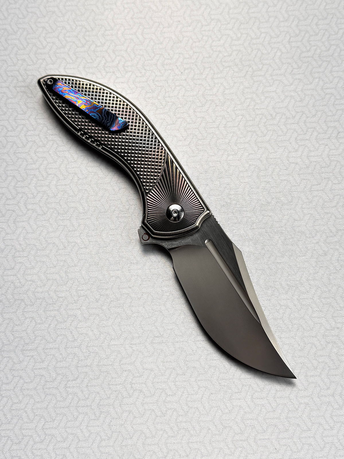 Eclipse Folding Knife｜Titanium Integral Handle｜M390 Blade｜Custom Handmade EDC